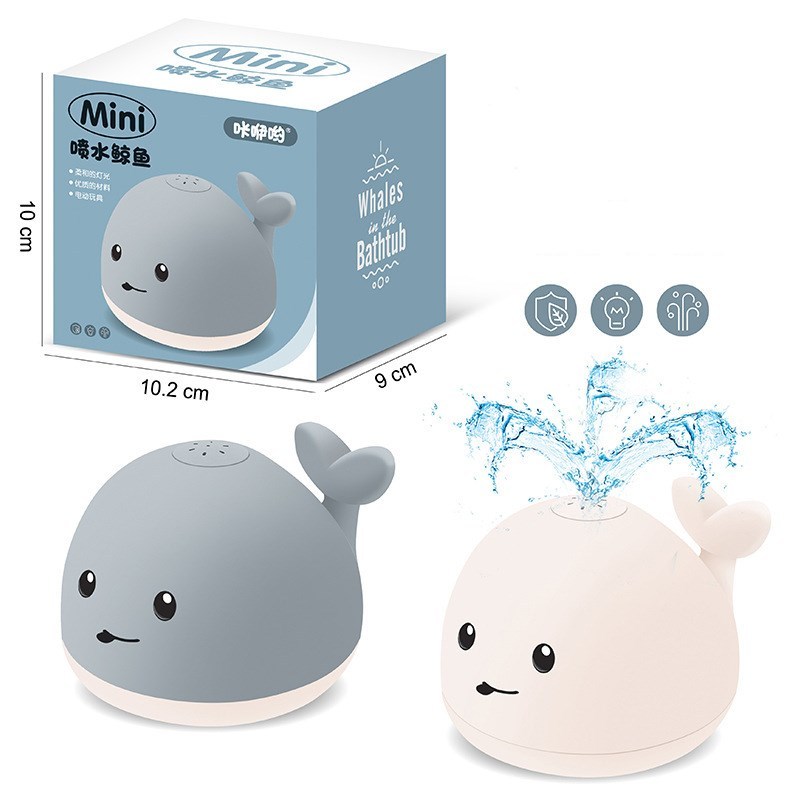 Whale Floating Toy With Light Music LED