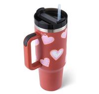 Pink Heart Printed