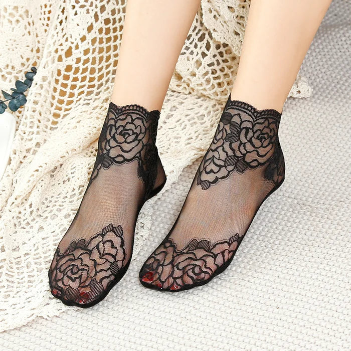 💋NEW Ladies Fashion Lace Socks