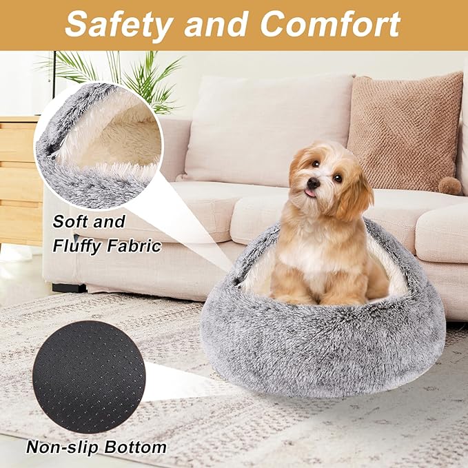 🔥Comfy Hood Pet Bed (🎉✨ Today Free Shipping ✨🎉)