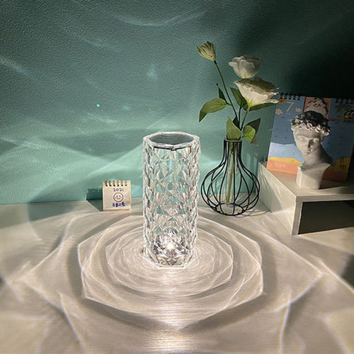 Diamond Night Light Rose Lamp