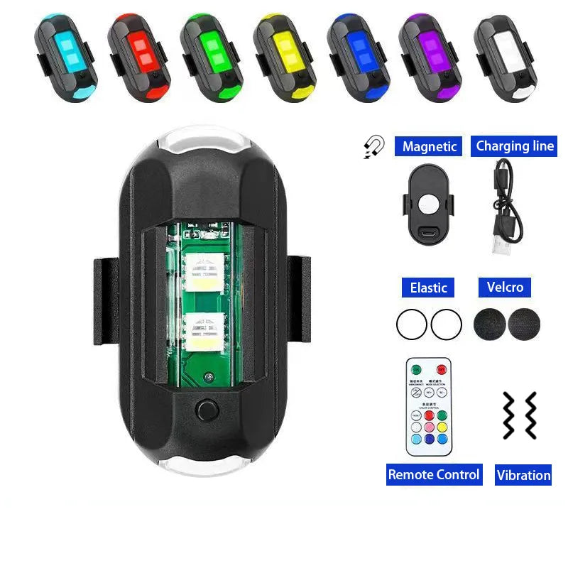 Elite USB LED Strobe: Anti-Collision Signal for Motorcycle and Drone
