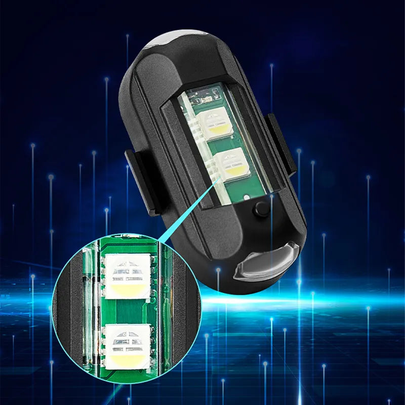 Elite USB LED Strobe: Anti-Collision Signal for Motorcycle and Drone