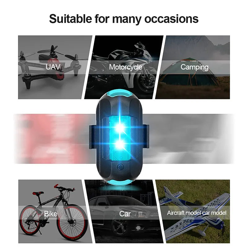 Elite USB LED Strobe: Anti-Collision Signal for Motorcycle and Drone