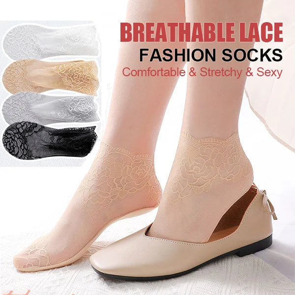 💋NEW Ladies Fashion Lace Socks