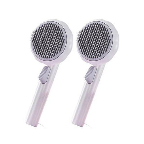 šHot SellingšPumpkin Pet CombPet Grooming Self Cleaning Slicker Brush for Dogs Cats Puppy Rabbit