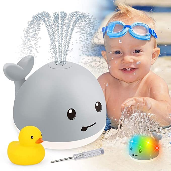Whale Floating Toy With Light Music LED