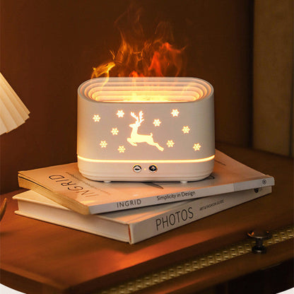 Flame Humidifier Diffuser Mute Household Atmosphere Lamp Christmas Home Decorations