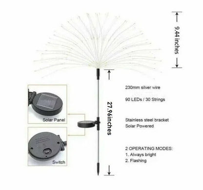 Solar Powered Firefly Garden Light