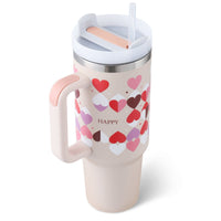 Pink love Heart Printed