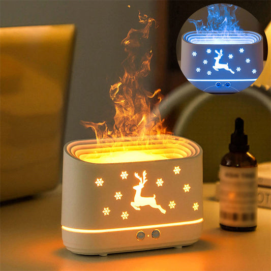 Flame Humidifier Diffuser Mute Household Atmosphere Lamp Christmas Home Decorations