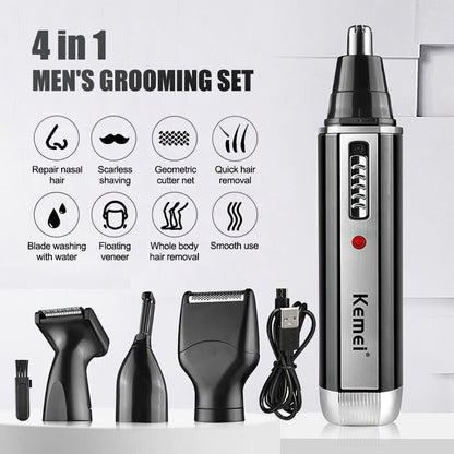 4 In 1 Rechargeable  Shaver Trimmer