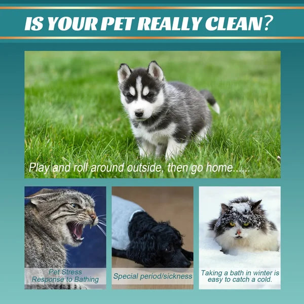 Pet Herbal Spa Antibacterial Cleaning Gloves