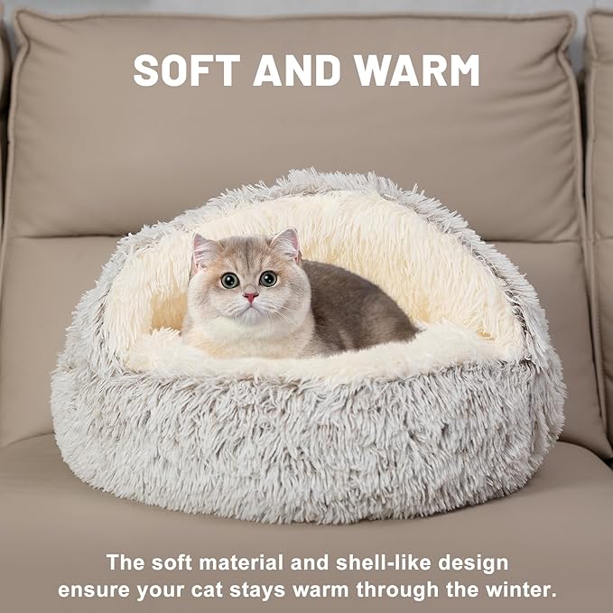 🔥Comfy Hood Pet Bed  (🎉✨ Today Free Shipping ✨🎉)
