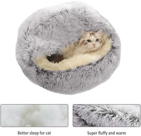 🔥Comfy Hood Pet Bed  (🎉✨ Today Free Shipping ✨🎉)