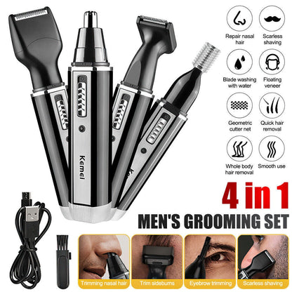 4 In 1 Rechargeable  Shaver Trimmer
